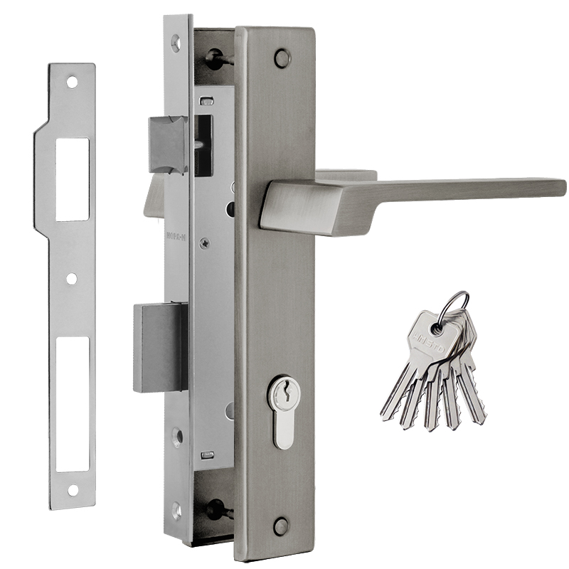 Замок врезной 111-85 К цвет Матовый никель Нора-М