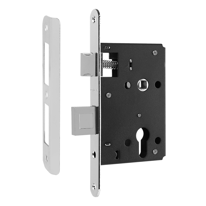 Корпус замка врезного КЗВ 4-3 цвет Хром Нора-М