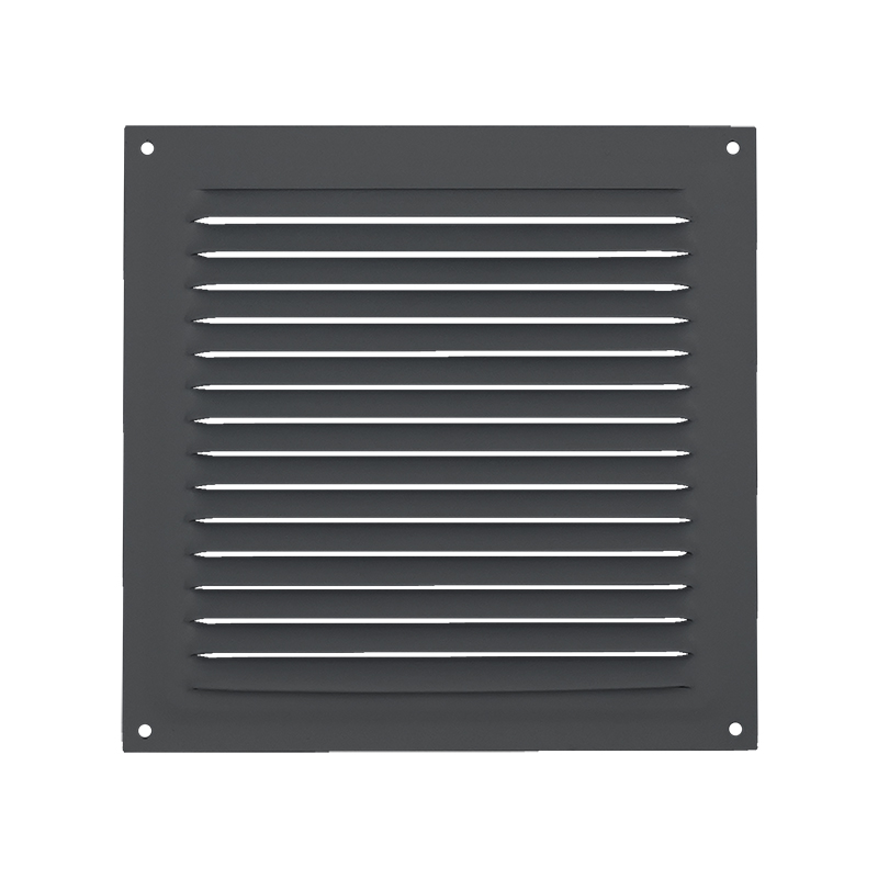 Решетка с сеткой 150*150 мм цвет Графит Нора-М