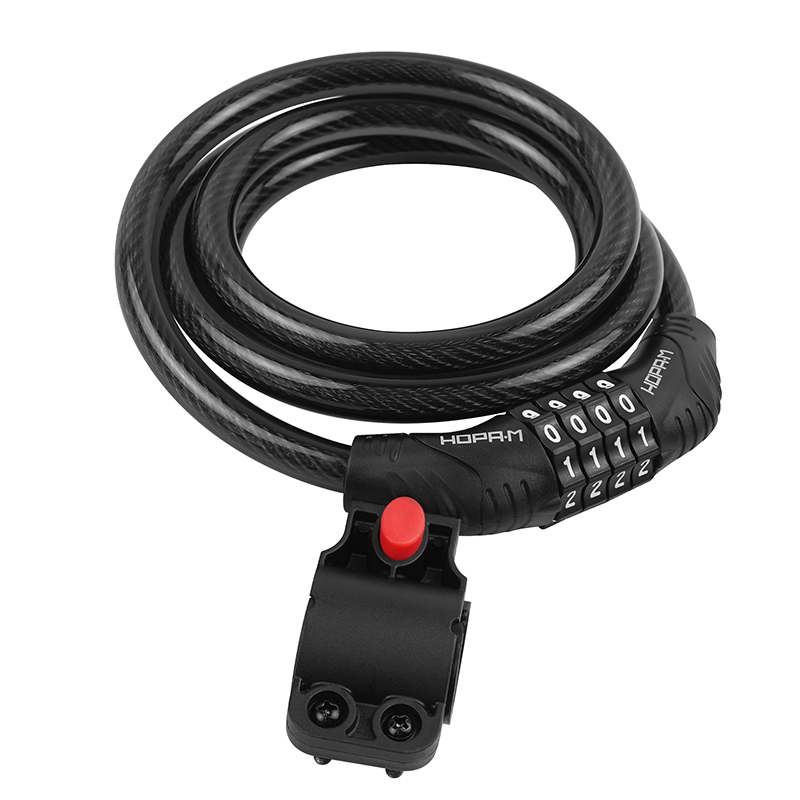 Велосипедный замок №21 с креплением на раму цвет Черный Нора-М