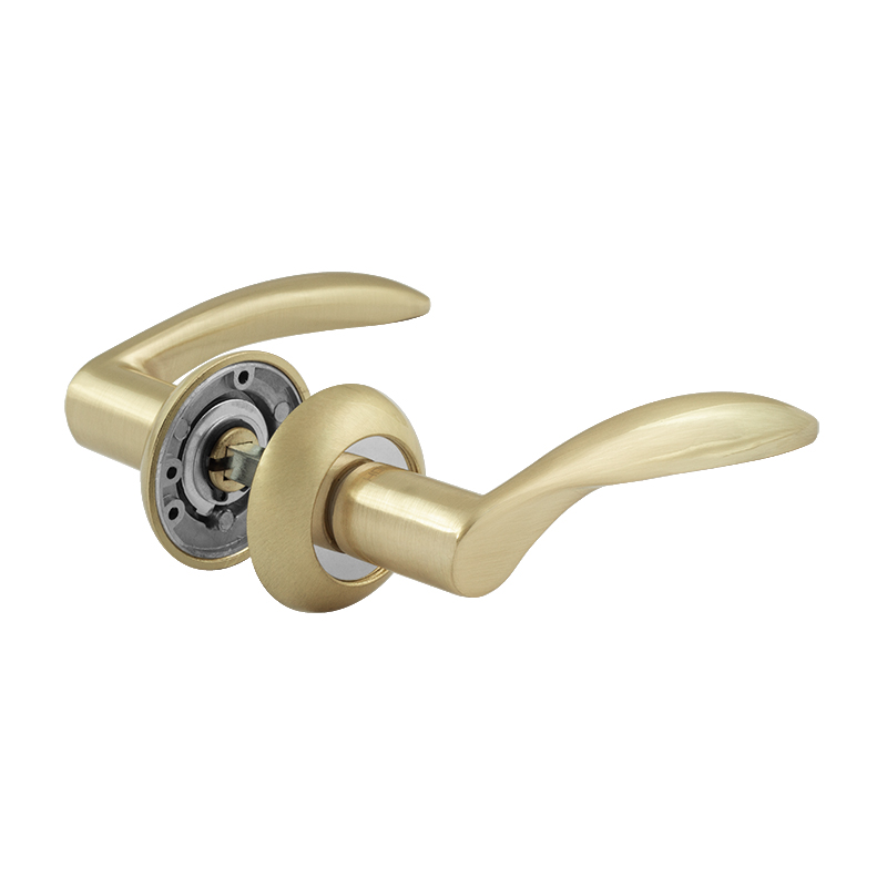 Ручка дверная 94А AL цвет Матовое золото Нора-М