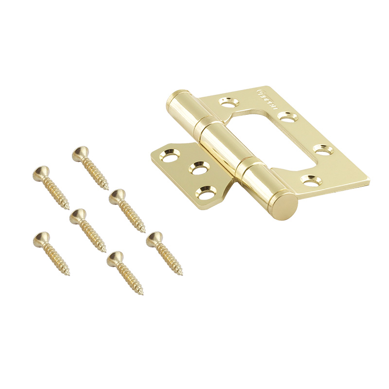 Комплектация и упаковка Петля без врезки 800-3" (75*63*2,5) без колп. цвет Золото Нора-М