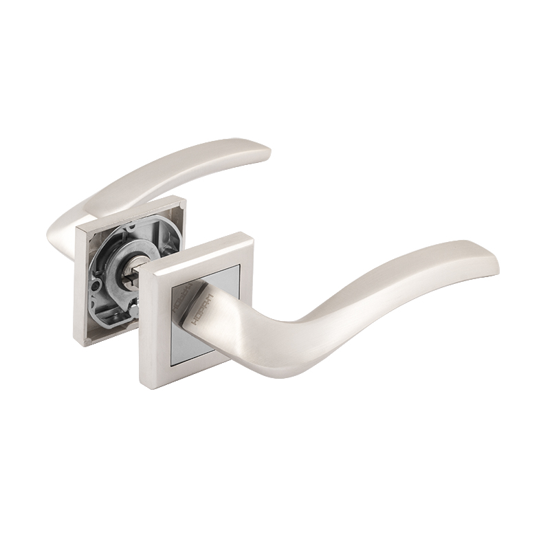 Ручка дверная 112К AL цвет Белый жемчуг Нора-М