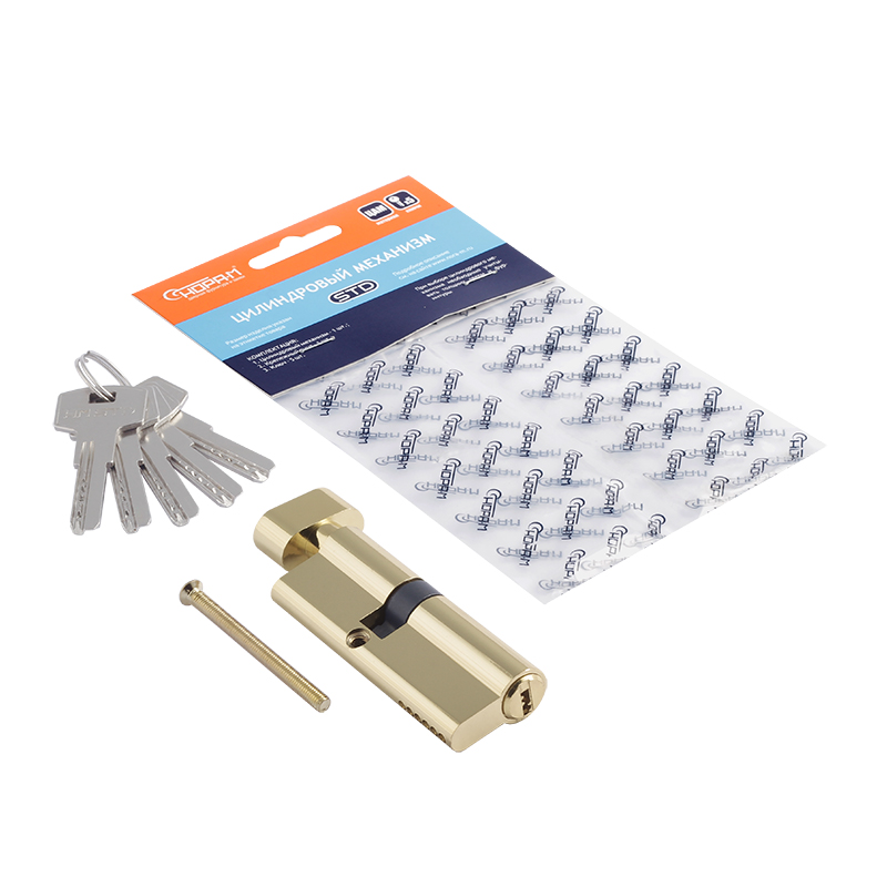 Комплектация и упаковка Цилиндр STD Z ЛПВ цвет Золото Нора-М