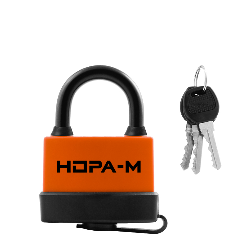 Замок навесной всепогодный ЗНВ-702 цвет Оранжевый Нора-М