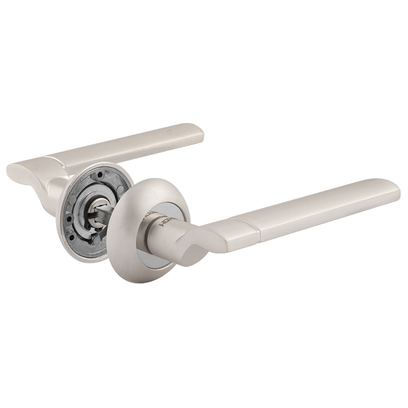 Ручка дверная 103А AL цвет Белый жемчуг Нора-М