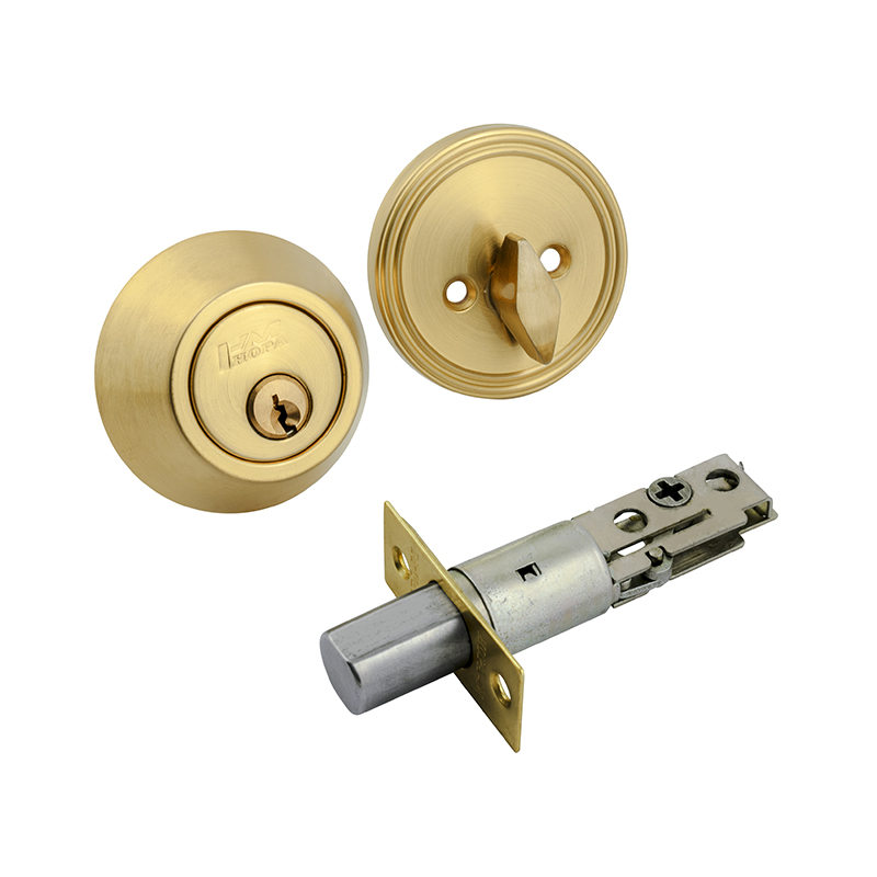 Замок врезной D1 цвет Матовое золото Нора-М