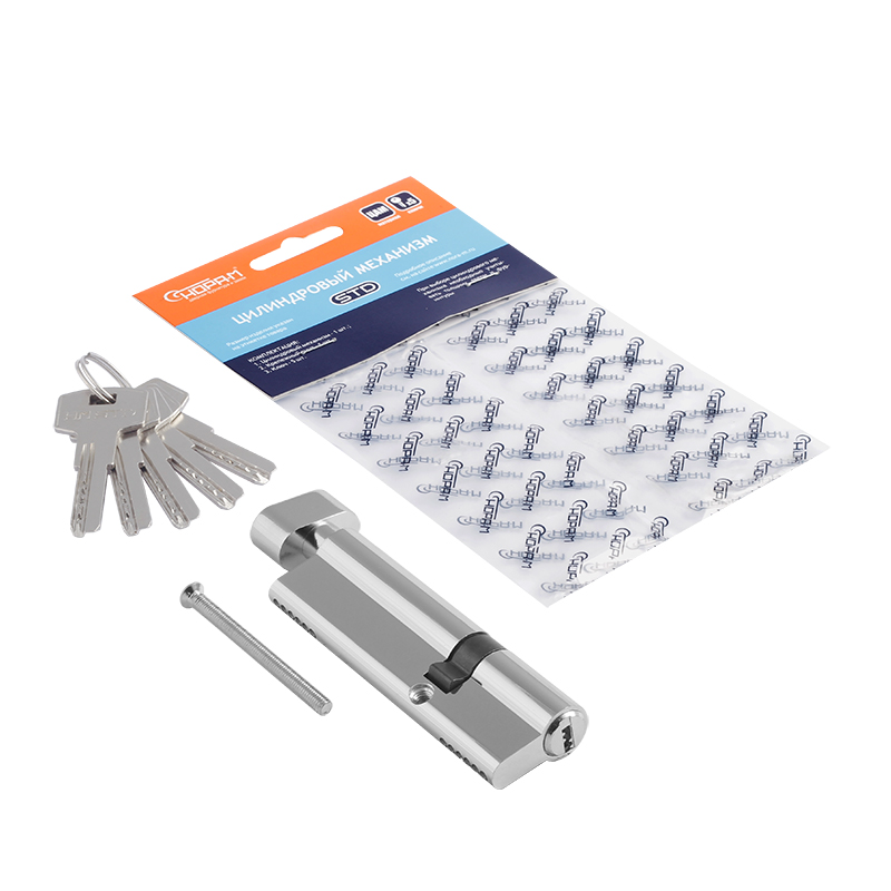 Комплектация и упаковка Цилиндр STD Z ЛПВ цвет Хром Нора-М