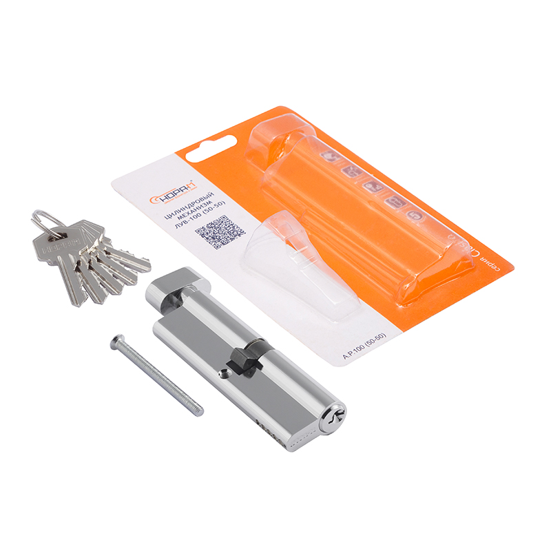 Комплектация и упаковка Цилиндр ЛУВ цвет Хром Нора-М