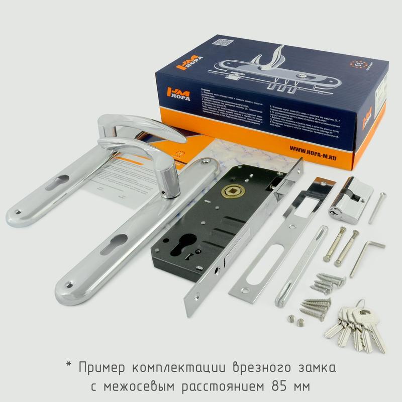 Комплектация и упаковка Замок врезной 100-85 К цвет Старая бронза Нора-М