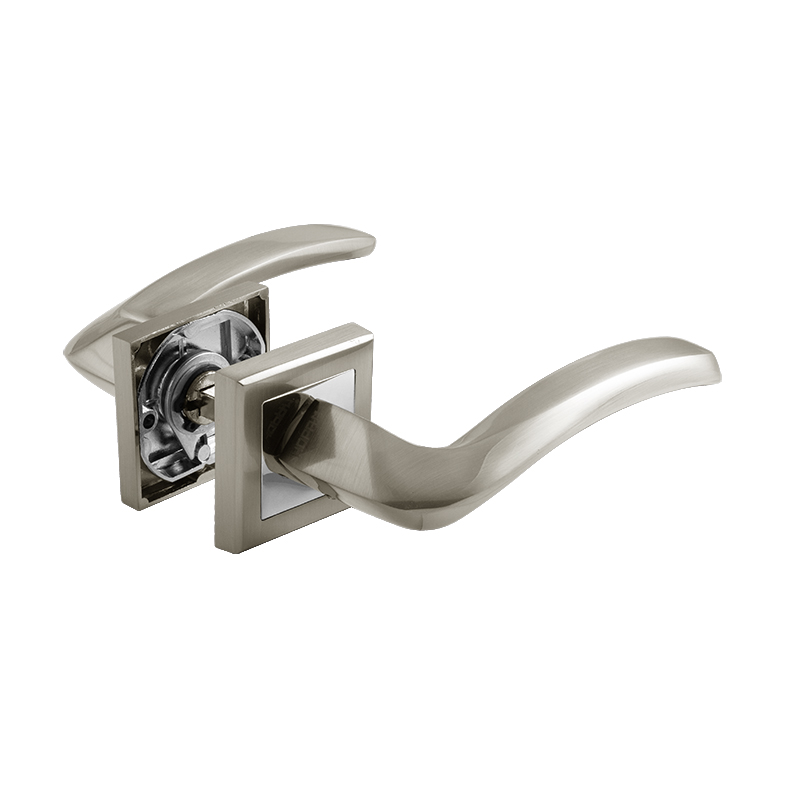 Ручка дверная 112К AL цвет Матовый никель Нора-М