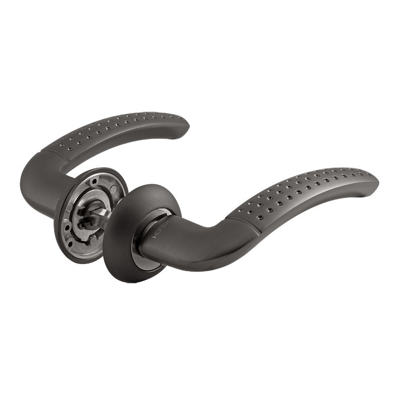 Ручка дверная 96А AL цвет Графит Нора-М