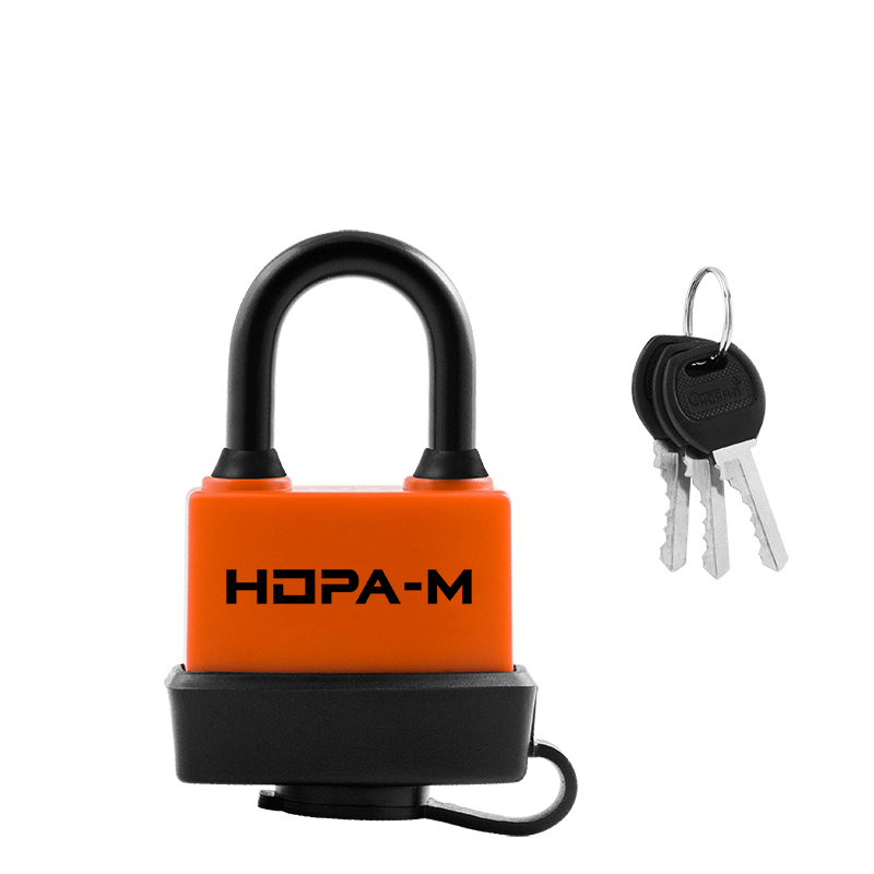 Замок навесной всепогодный ЗНВ-702 цвет Оранжевый Нора-М