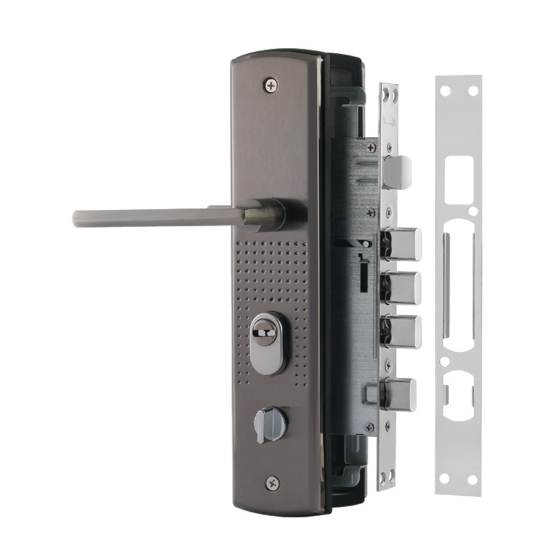 Замок врезной для китайских дверей 200(108) (правый) цвет Матовый никель Нора-М