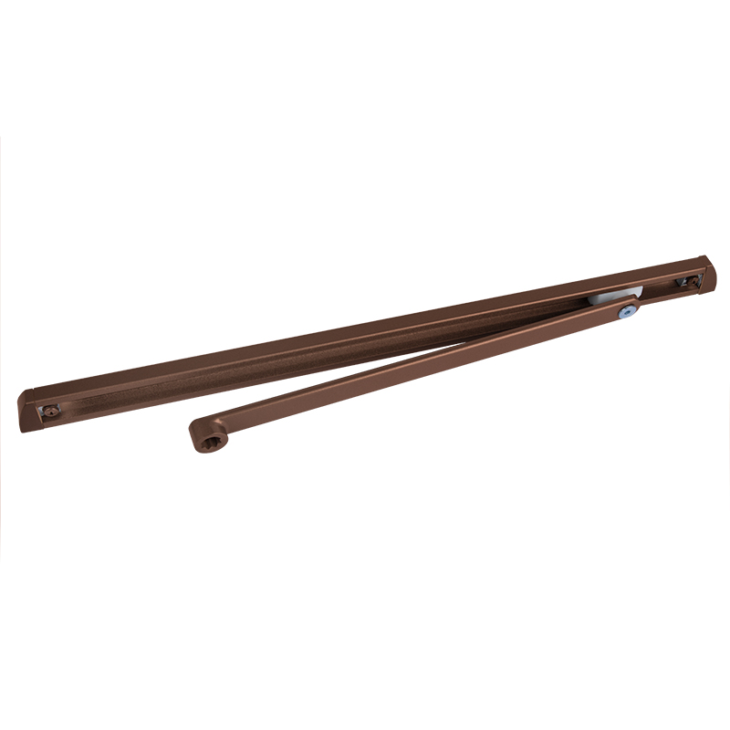 Комплектация и упаковка Тяга для дверного доводчика Рычаг скользящий для доводчиков №3S, 4S, 450 цвет Коричневый Нора-М