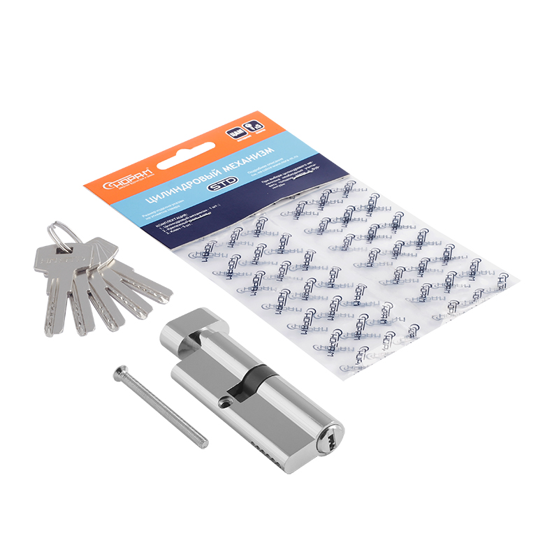 Комплектация и упаковка Цилиндр STD Z ЛПВ цвет Хром Нора-М