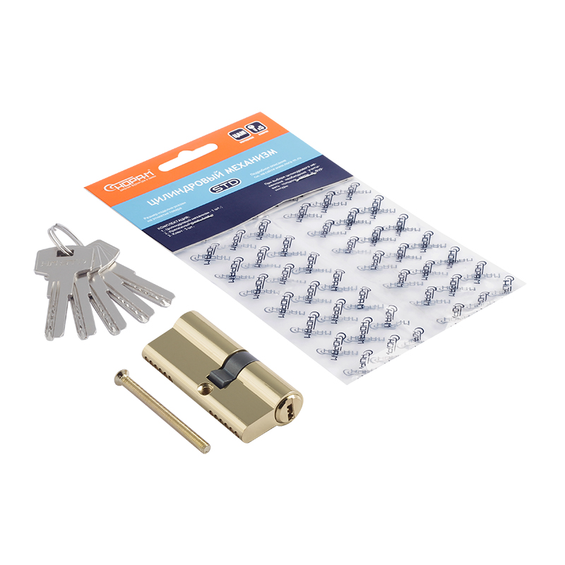 Комплектация и упаковка Цилиндр STD Z ЛП цвет Золото Нора-М