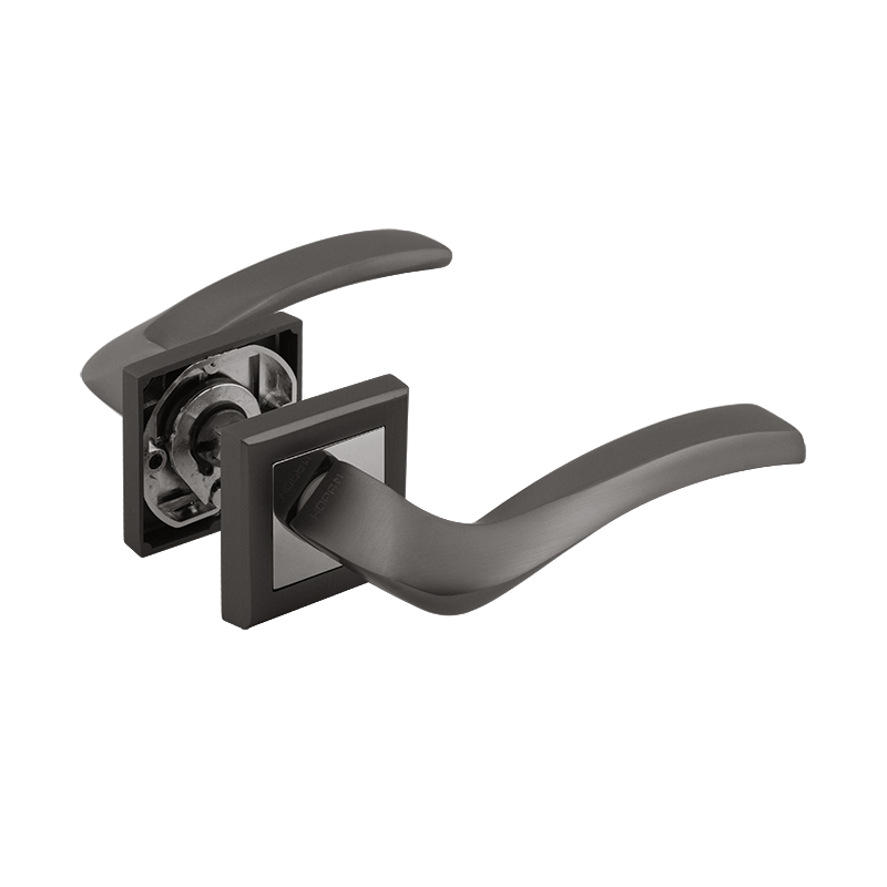 Ручка дверная 112К AL цвет Графит Нора-М