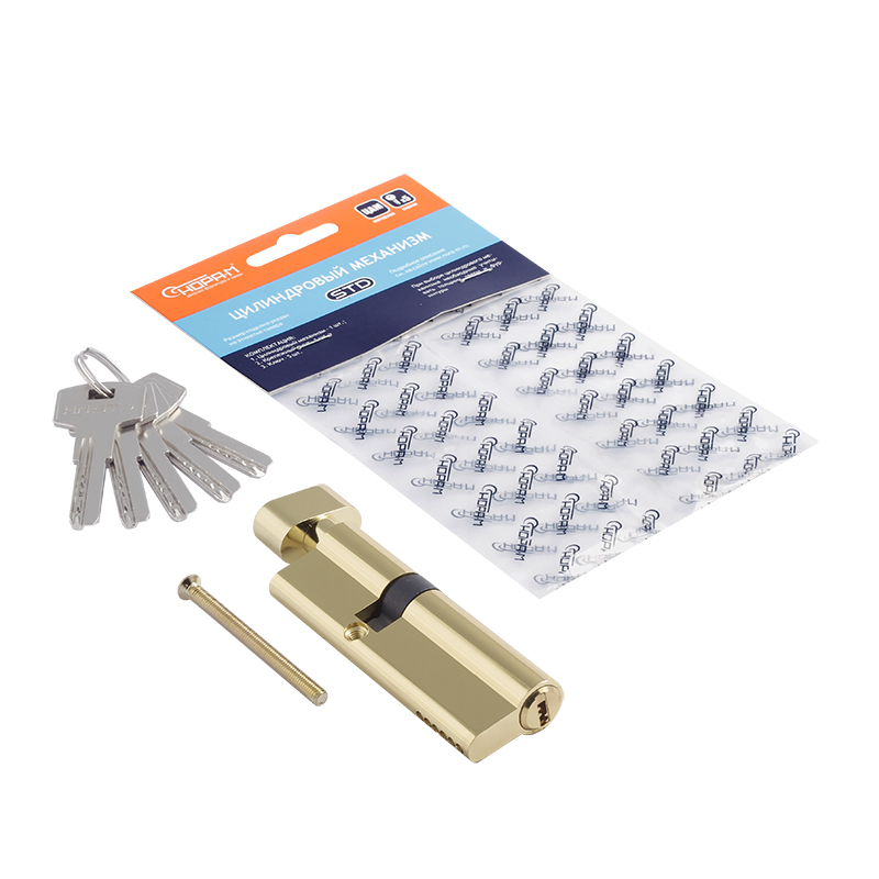 Комплектация и упаковка Цилиндр STD Z ЛПВ цвет Золото Нора-М