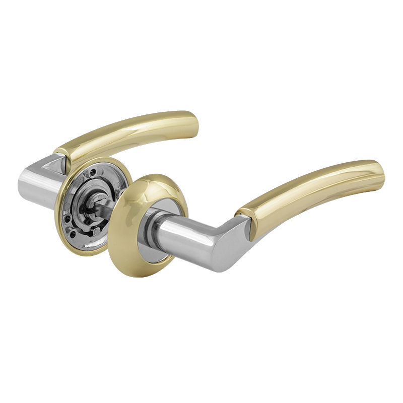 Ручка дверная 99А AL цвет Золото/хром Нора-М