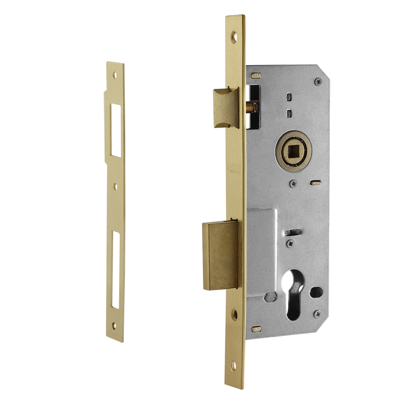 Корпус замка врезного КЗВ-102 (40мм) цвет Золото Нора-М