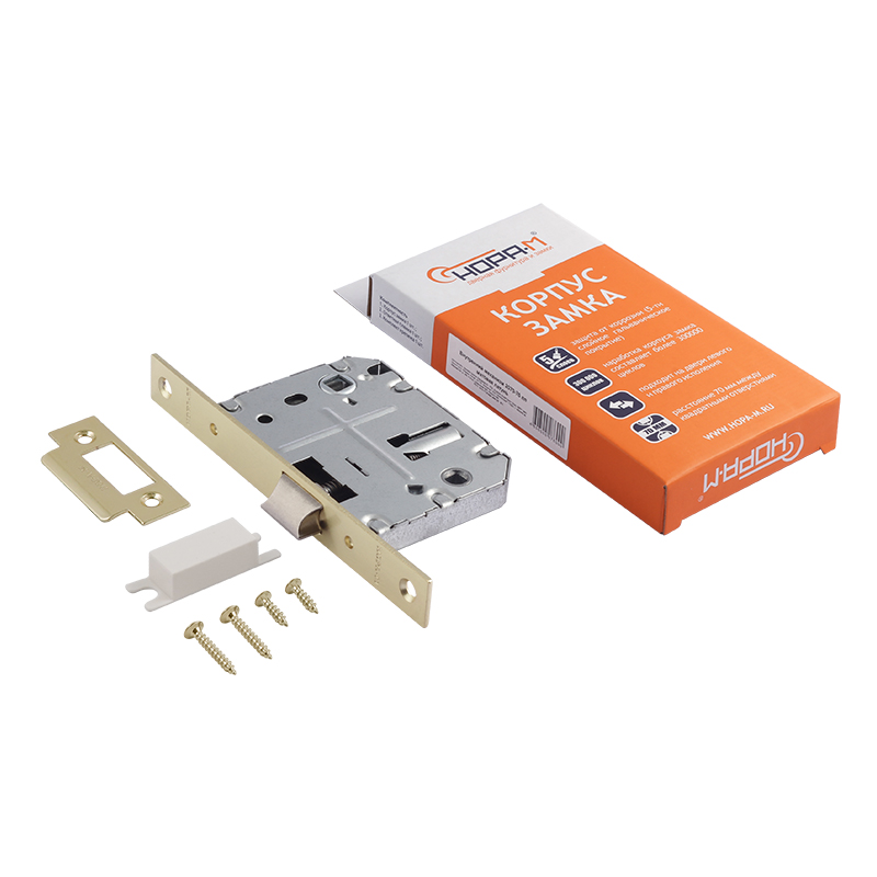 Комплектация и упаковка Внутренний механизм с прямой планкой 2070-70 цвет Матовое золото Нора-М