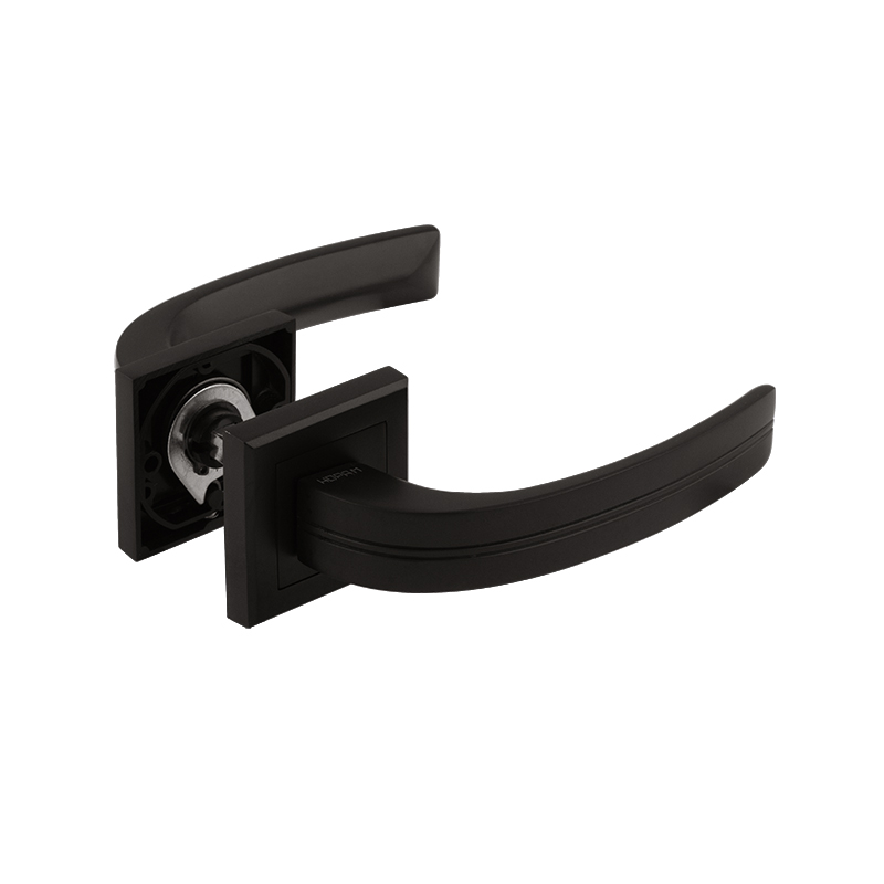 Ручка дверная 106К AL цвет Черный Нора-М