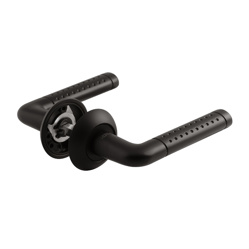 Ручка дверная 101А  цвет Черный Нора-М