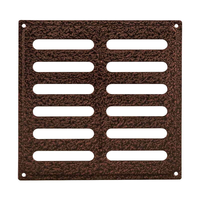 Решетка с заслонкой (заглушкой) 200*200 мм цвет Кожа медь Нора-М