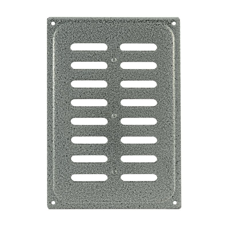 Решетка с заслонкой (заглушкой) 165*240 мм цвет Серебро Нора-М