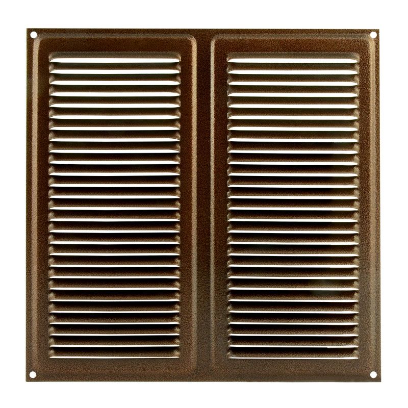 Решетка с сеткой 250*250 мм цвет Старая медь Нора-М