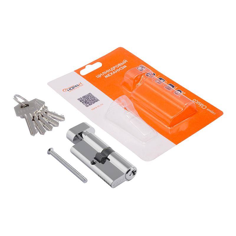 Комплектация и упаковка Цилиндр ЛУВ цвет Хром Нора-М