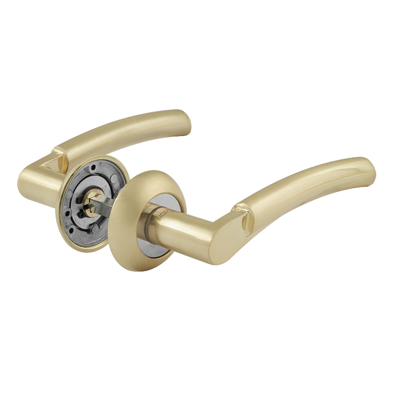 Ручка дверная 99А AL цвет Матовое золото Нора-М