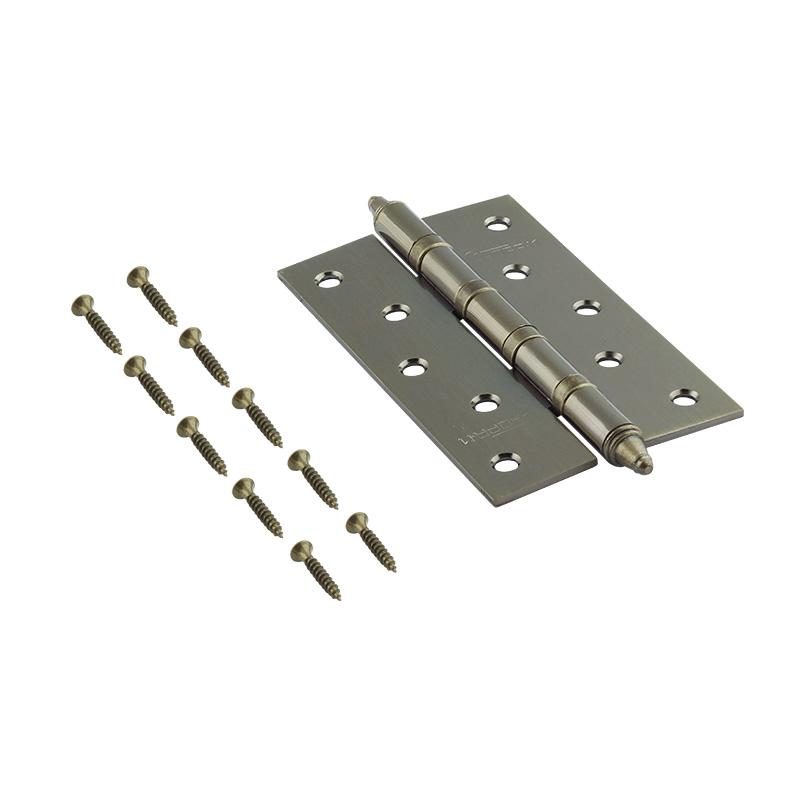 Комплектация и упаковка Петля универсальная 5"-4ВВ (125*75*2,5) с колп. цвет Старая бронза Нора-М