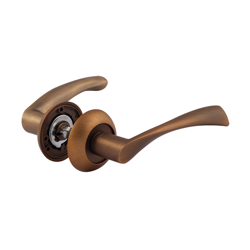 Ручка дверная 100А Al цвет Матовый кофе Нора-М