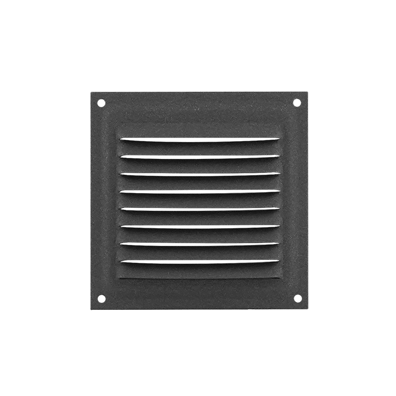 Решетка с сеткой 100*100 мм цвет Мокрый асфальт Нора-М