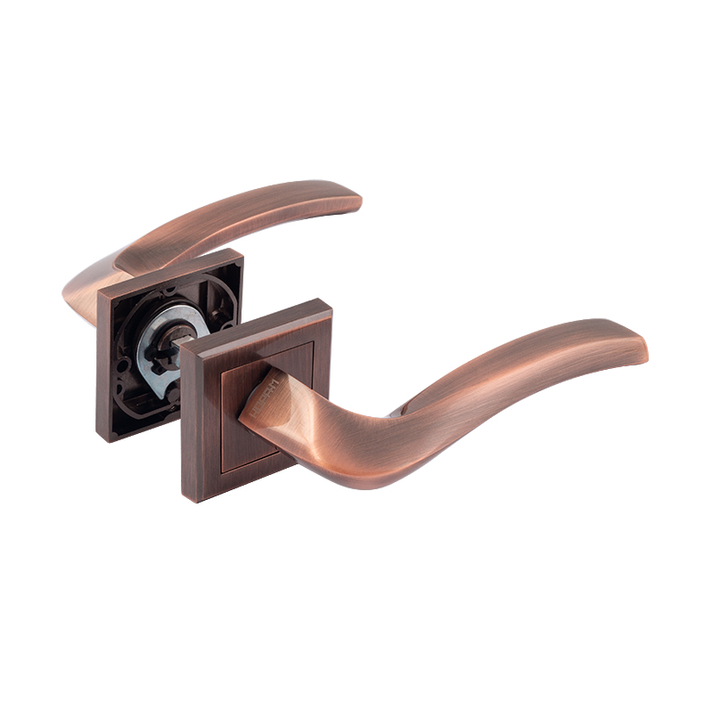 Ручка дверная 112К AL цвет Старая медь Нора-М