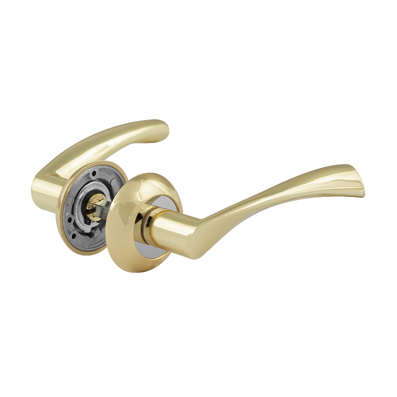 Ручка дверная 100А Al цвет Золото Нора-М