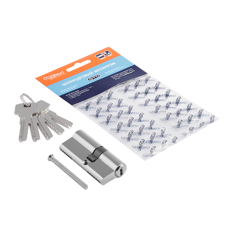 Комплектация и упаковка Цилиндр STD Z ЛП цвет Хром Нора-М