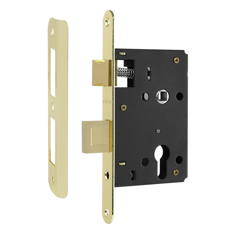 Корпус замка врезного КЗВ 4-3 цвет Золото Нора-М