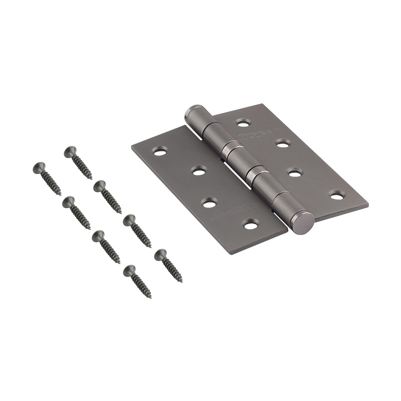 Комплектация и упаковка Петля универсальная 4"-2ВВ (100*75*2,5) без колп. цвет Графит Нора-М