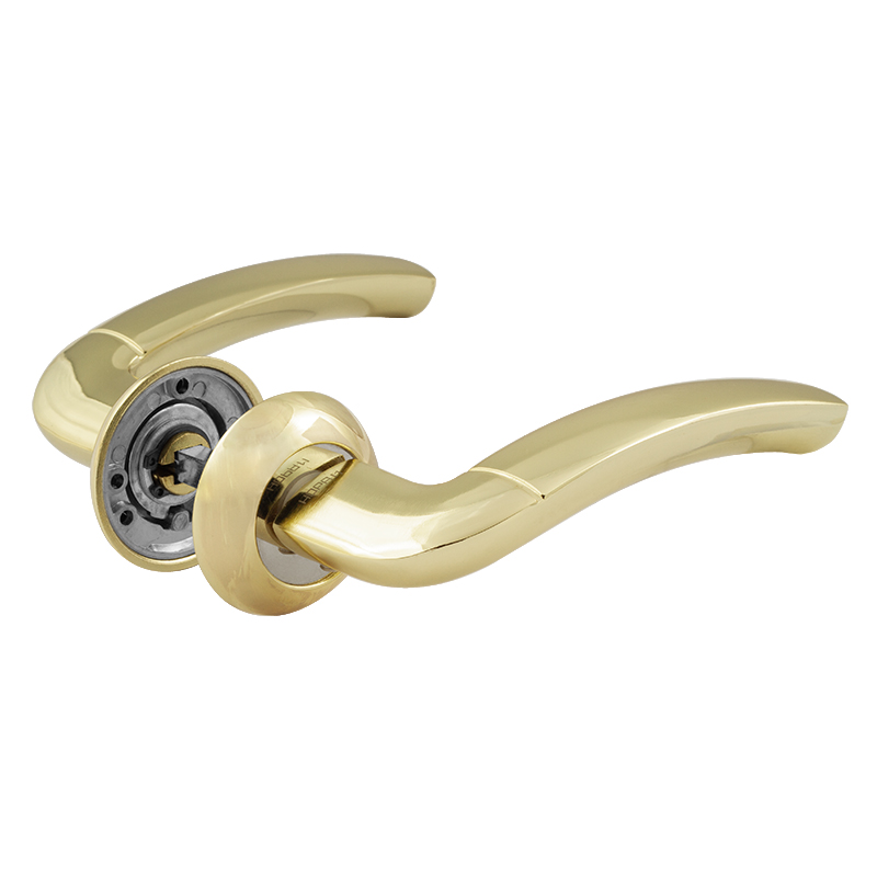 Ручка дверная 23А AL цвет Золото Нора-М