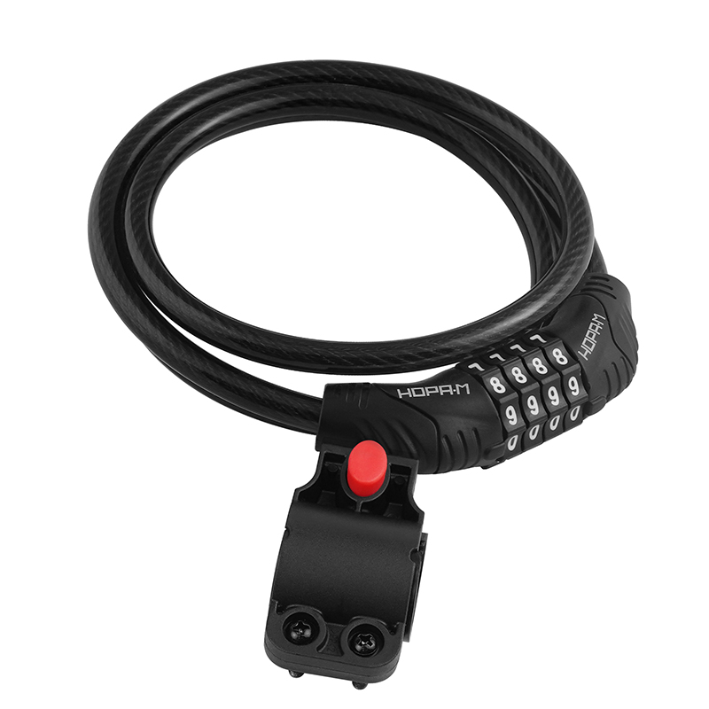 Велосипедный замок №21 с креплением на раму цвет Черный Нора-М