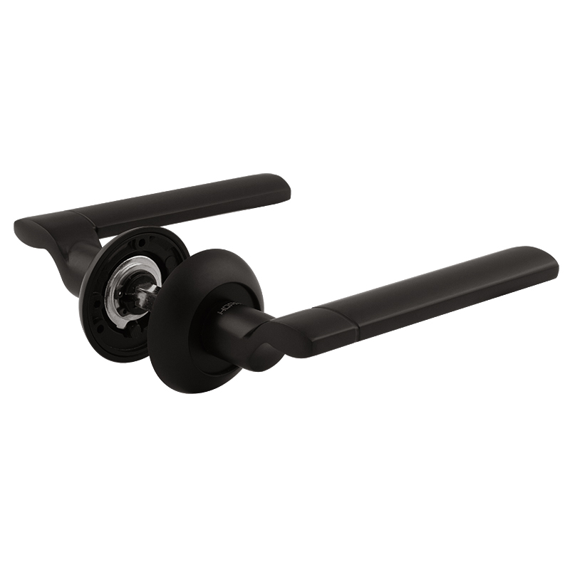 Ручка дверная 103А AL цвет Черный Нора-М