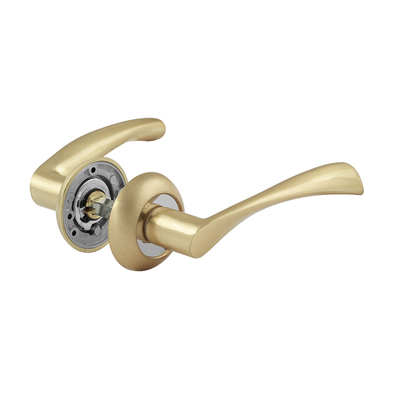 Ручка дверная 100А Al цвет Матовое золото Нора-М