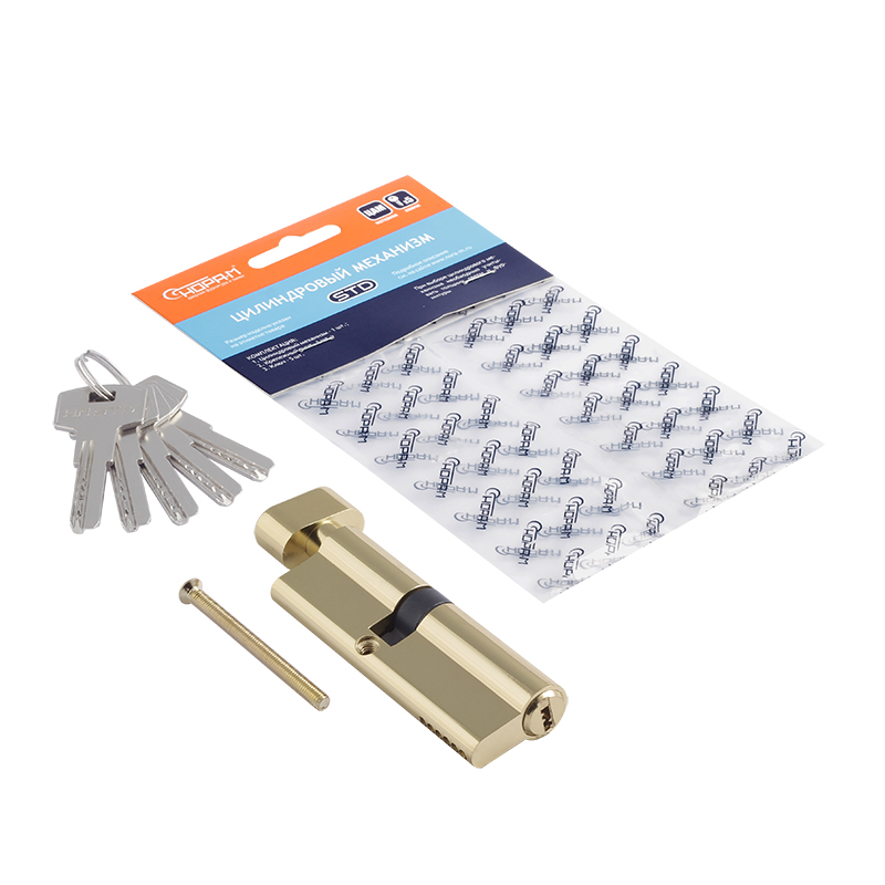 Комплектация и упаковка Цилиндр STD Z ЛПВ цвет Золото Нора-М