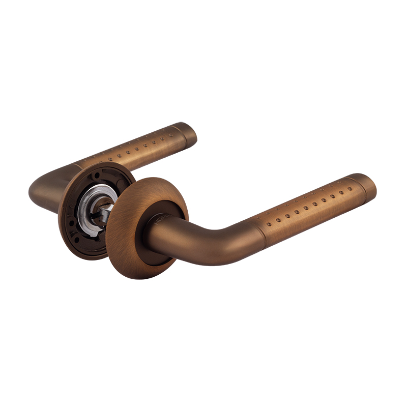 Ручка дверная 101А  цвет Матовый кофе Нора-М